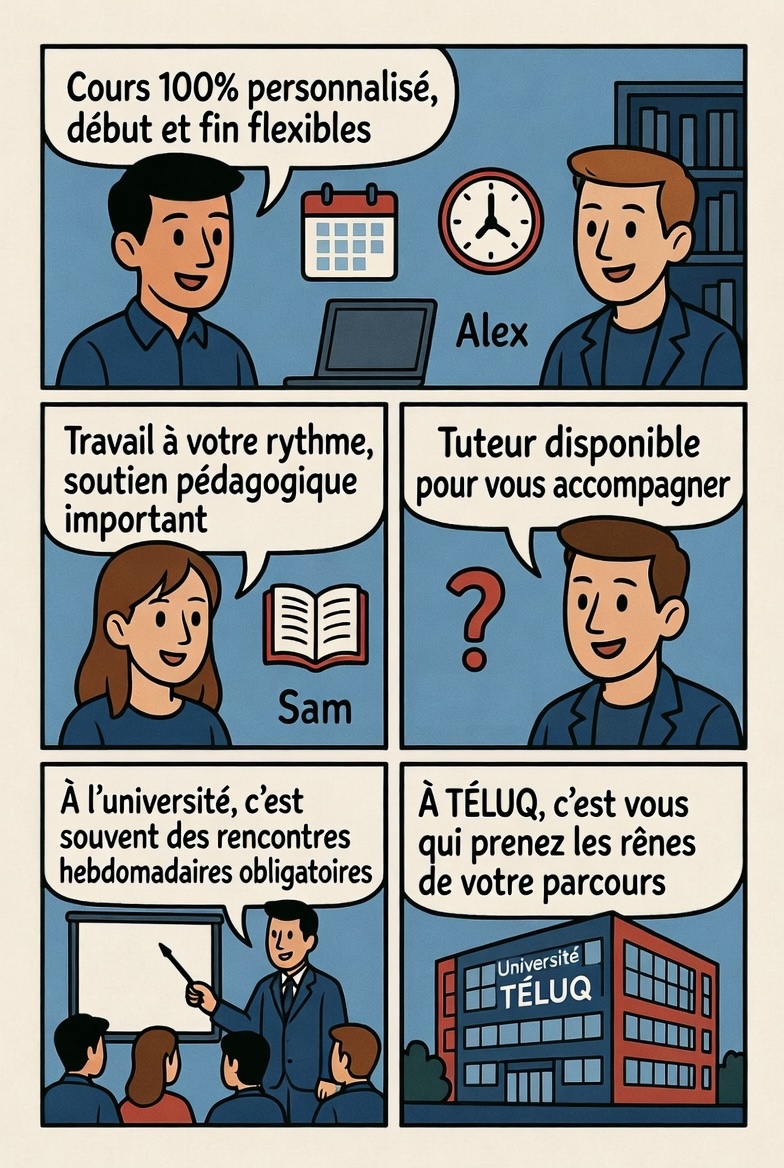 Le modèle de l'Université TÉLUQ
